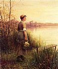 Daniel Ridgway Knight Famous Paintings - The Golden Sunset